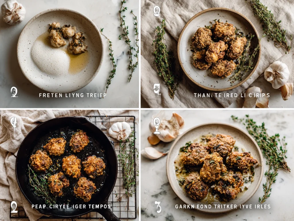 Chicken Livers steps by steps